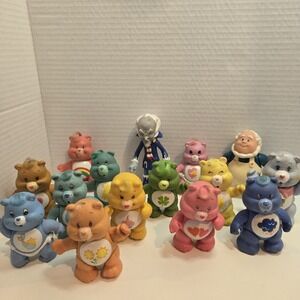 Vintage Care Bears (1980s Kenner) PVC 3" Poseable 15‎ Figure Collection Lot Cute